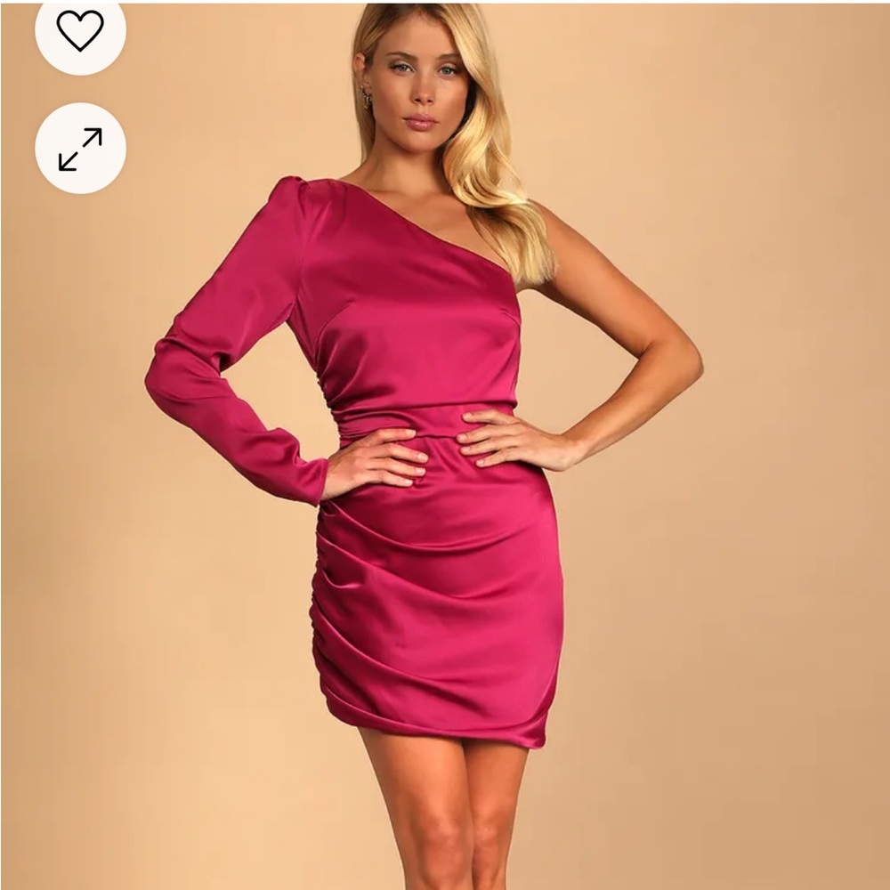 Lulus one shoulder mini dress